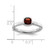 Rhodium-Plated Sterling Silver Stackable Expressions Cushion Cut Garnet Ring, 2.25 mm - View 5
