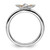 Rhodium-Plated Sterling Silver Stackable Expressions Citrine Flower Ring, 2.25 mm - View 2