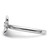 Rhodium-Plated Sterling Silver Stackable Expressions Citrine Flower Ring, 2.25 mm - View 3