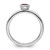 Rhodium-Plated Sterling Silver Stackable Expressions Low 4 mm Round Amethyst Ring - View 2