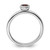 Rhodium-Plated Sterling Silver Stackable Expressions Low 4 mm Round Rhodolite Garnet Ring - View 2