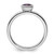 Rhodium-Plated Sterling Silver Stackable Expressions Low 5 mm Round Amethyst Ring - View 2