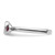 Sterling Silver Stackable Expressions Dbl Round Rhodium-Plated. Garnet & 0.05ct Diamond. Ring, 2.25 mm - View 3