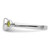 Rhodium-Plated Sterling Silver Stackable Expressions Dbl Round Peridot & 0.05ct Diamond. Ring, 2.25 mm - View 3