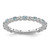 Rhodium-Plated Sterling Silver Stackable Expressions Aquamarine & Diamond Ring, 2.25 mm