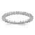 Rhodium-Plated Sterling Silver Stackable Expressions White Topaz & Diamond Ring, 2.25 mm
