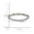 Rhodium-Plated Sterling Silver Stackable Expressions Peridot & Diamond Ring, 2.25 mm - View 4