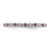 Rhodium-Plated Sterling Silver Stackable Expressions Pink Tourm & Diamond Ring, 2.25 mm - View 3