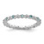 Rhodium-Plated Sterling Silver Stackable Expressions Blue Topaz & Diamond Ring, 2.25 mm
