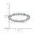 Rhodium-Plated Sterling Silver Stackable Expressions Blue Topaz & Diamond Ring, 2.25 mm - View 4