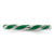 Rhodium-Plated Sterling Silver Stackable Expressions Twisted Green Enameled Ring, 2.4 mm - View 3
