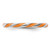 Rhodium-Plated Sterling Silver Stackable Expressions Twisted Orange Enameled Ring, 2.4 mm - View 3