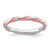 Rhodium-Plated Sterling Silver Stackable Expressions Twisted Pink Enameled Ring, 2.4 mm