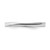 Rhodium-Plated Sterling Silver Stackable Expressions Twisted White Enameled Ring, 2.5 mm - View 3