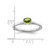 Rhodium-Plated Sterling Silver Stackable Expressions Polished Peridot Ring, 2.5 mm - View 5