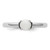 Rhodium-Plated Sterling Silver Stackable Expressions Polished White Agate Ring, 2.5 mm - View 4