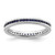 Rhodium-Plated Sterling Silver Stackable Expressions Polished Lab-Created Sapphire Ring, 2.5 mm
