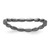 Ruthenium-Plated Sterling Silver Stackable Expressions Polished Black-Plate Wave Ring, 1.5 mm