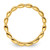 Sterling Silver Stackable Expressions Polished Gold-Plate Wave Ring, 1.5 mm - QSK675 - View 2