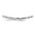 Sterling Silver Stackable Expressions Polished Rhodium-Plated-Plate Wave Ring, 1.5 mm - QSK676 - View 3