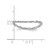 Sterling Silver Stackable Expressions Polished Rhodium-Plated-Plate Wave Ring, 1.5 mm - QSK676 - View 4