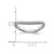 Sterling Silver Stackable Expressions Polished Rhodium-Plated Wave Ring, 2.25 mm - View 4