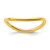 Sterling Silver Stackable Expressions Polished Gold-Plate Wave Ring, 1.5 mm - QSK713