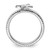 Rhodium-Plated Sterling Silver Stackable Expressions Dragonfly Ring, 2.5 mm - View 2