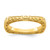 Sterling Silver Stackable Expressions Polished Gold-Tone Square Ring, 2.25 mm - QSK754