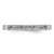 Sterling Silver Stackable Expressions Polished Rhodium-Plated Square Ring, 2.25 mm - QSK755 - View 3