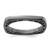 Ruthenium-Plated Sterling Silver Stackable Expressions Polished Black-Plated Square Ring, 2.25 mm