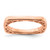 Sterling Silver Stackable Expressions Polished Pink-Plated Square Ring, 2.25 mm