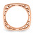 Sterling Silver Stackable Expressions Polished Pink-Plated Square Ring, 2.25 mm - View 2