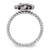 Rhodium-Plated Sterling Silver Stackable Expressions Gemstone & 0.01ct Diamond Ring, 2.25 mm - View 2