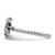 Rhodium-Plated Sterling Silver Stackable Expressions Gemstone & 0.01ct Diamond Ring, 2.25 mm - View 3