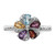 Rhodium-Plated Sterling Silver Stackable Expressions Gemstone & 0.01ct Diamond Ring, 2.25 mm - View 4