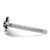 Rhodium-Plated Sterling Silver Stackable Expressions Garnet Ring, 2.5 mm - View 3