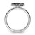 Rhodium-Plated Sterling Silver Stackable Expressions Marcasite Peace Sign Ring, 2.25 mm - View 2