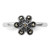 Rhodium-Plated Sterling Silver Stackable Expressions Marcasite Scalloped Ring, 2.25 mm - View 4