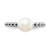 Rhodium-Plated Sterling Silver Stack Exp. 7.0-7.5 mm White Cultured Freshwater Pearl Ring - View 4