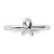 Rhodium-Plated Sterling Silver Stackable Expressions Awareness Ribbon Ring, 2.25 mm - View 4