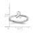 Rhodium-Plated Sterling Silver Stackable Expressions Awareness Ribbon Ring, 2.25 mm - View 5