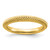 Sterling Silver Stackable Expressions Gold-Tone Domed Ring, 2.5 mm - QSK883