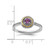 Rhodium-Plated Sterling Silver & 14K Two-Tone Gold Stackable Expressions Amethyst Ring, 2.25 mm - View 5