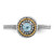 Rhodium-Plated Sterling Silver & 14K Two-Tone Gold Expressions Aquamarine Ring, 2.25 mm - View 4