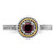 Rhodium-Plated Sterling Silver & 14K Two-Tone Gold Stackable Expressions Rhodolite Garnet Ring, 2.25 mm - View 4