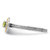 Rhodium-Plated Sterling Silver & 14K Two-Tone Gold Stackable Expressions Peridot Ring, 2.25 mm - View 3