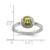 Rhodium-Plated Sterling Silver & 14K Two-Tone Gold Stackable Expressions Peridot Ring, 2.25 mm - View 5