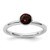 Rhodium-Plated Sterling Silver Stackable Expressions High 5 mm February Crystal Ring