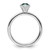 Rhodium-Plated Sterling Silver Stackable Expressions High 5 mm December Crystal Ring - View 2